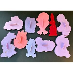 Hallmark Cookie Cutter Lot Easter Spring Plastic 10pc Good